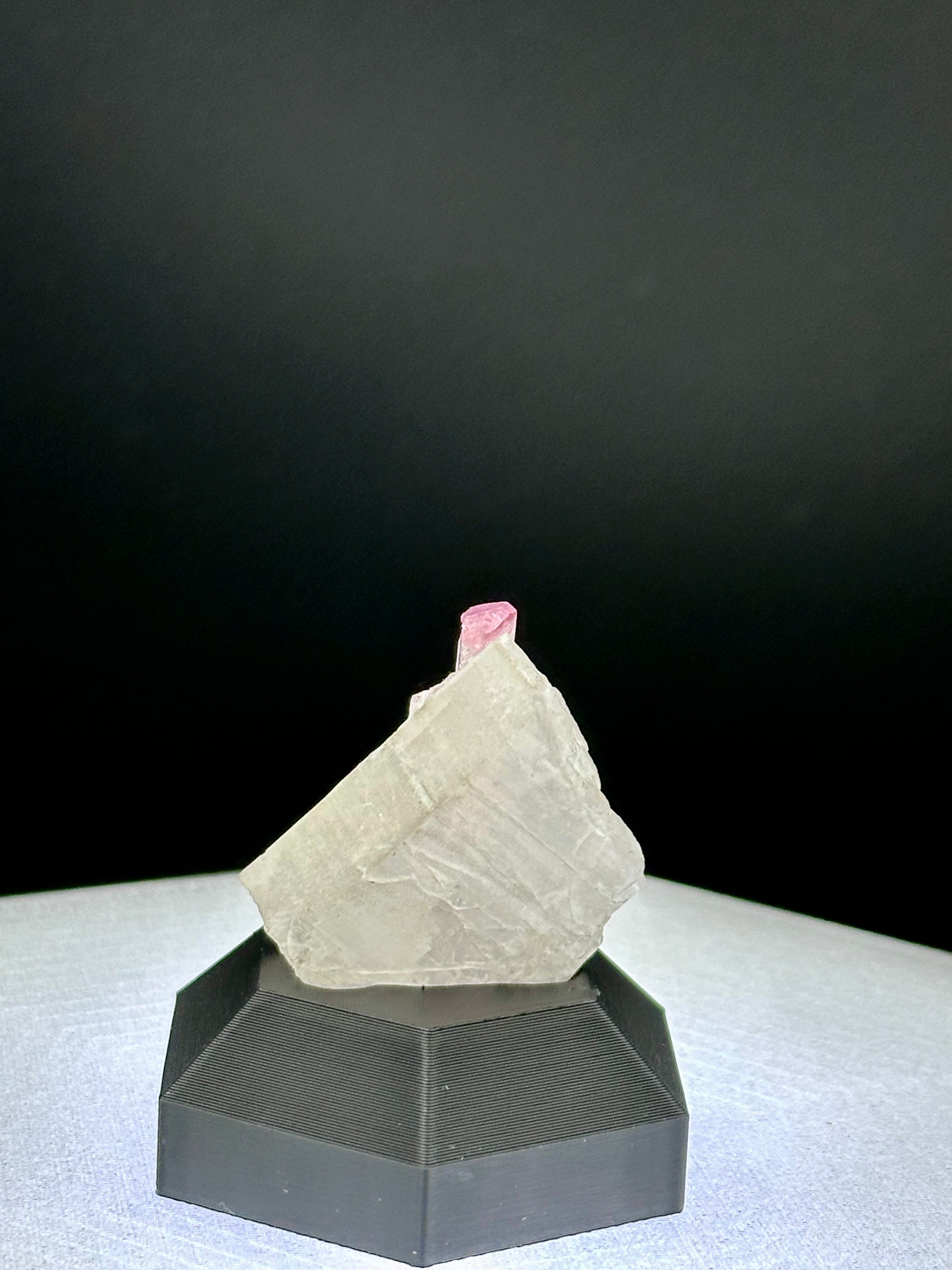 Pink Tourmaline on Quartz - Pakistan