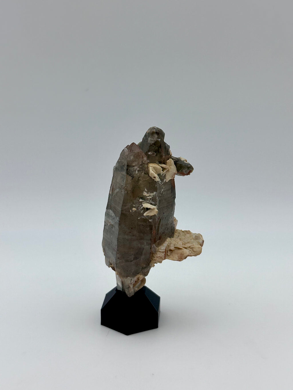 Smoky Quartz Crystal Cluster with Matrix