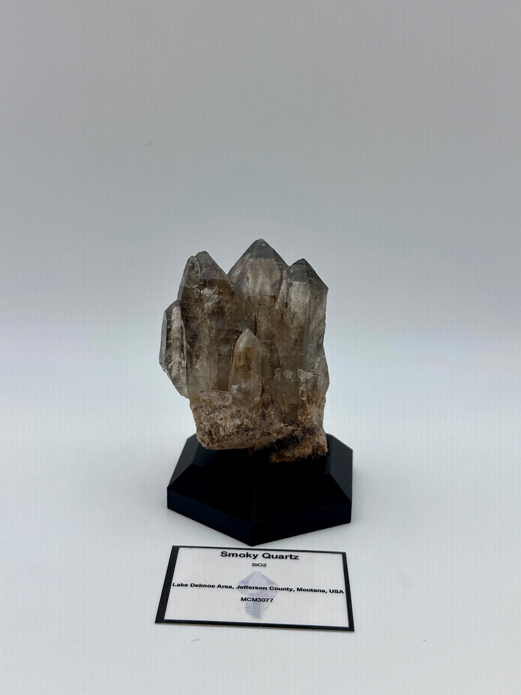 Smoky Quartz Cluster – Lake Delmoe, Montana, USA