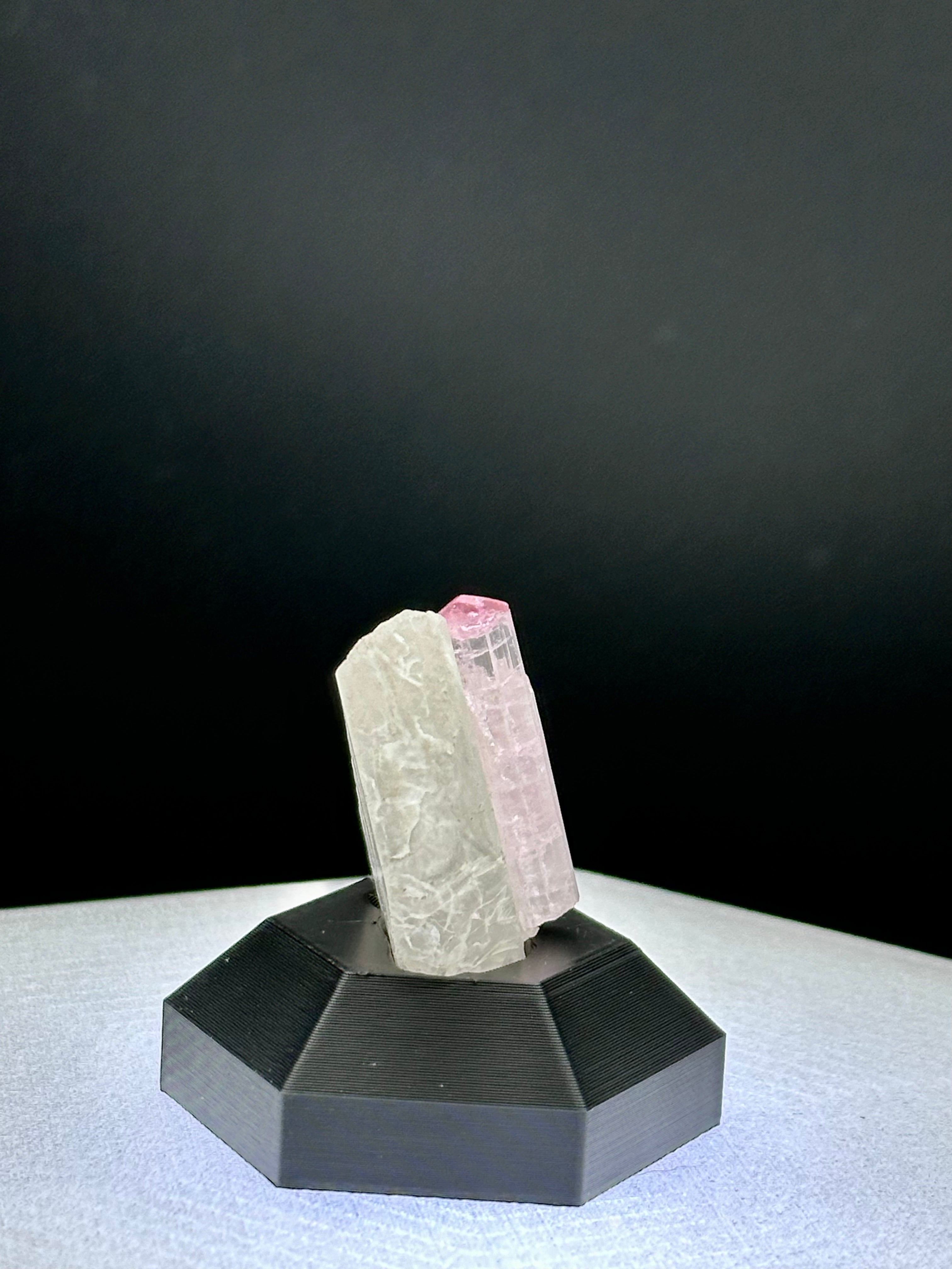 Pink Tourmaline on Quartz - Pakistan