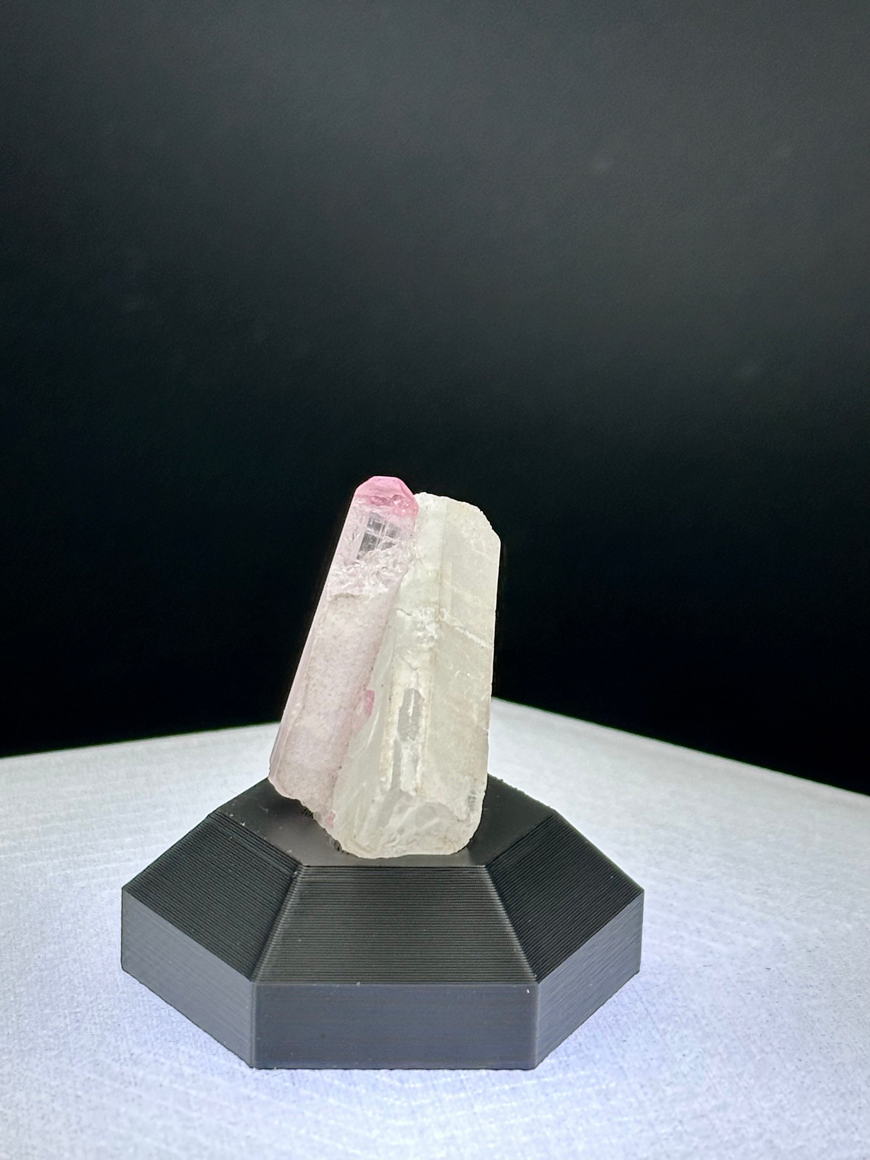 Pink Tourmaline on Quartz - Pakistan