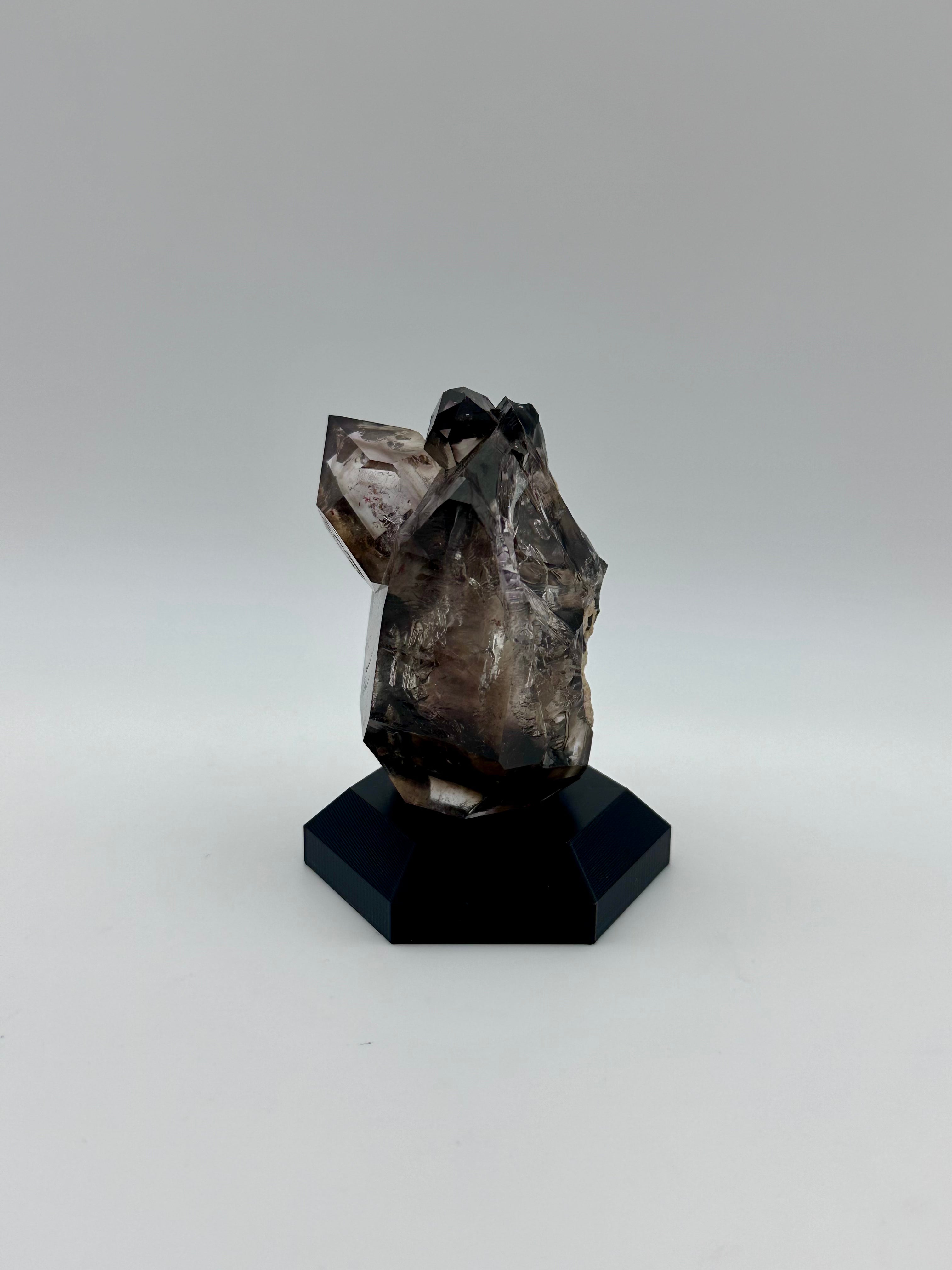Smoky Quartz Enhydro – Custom HexBase