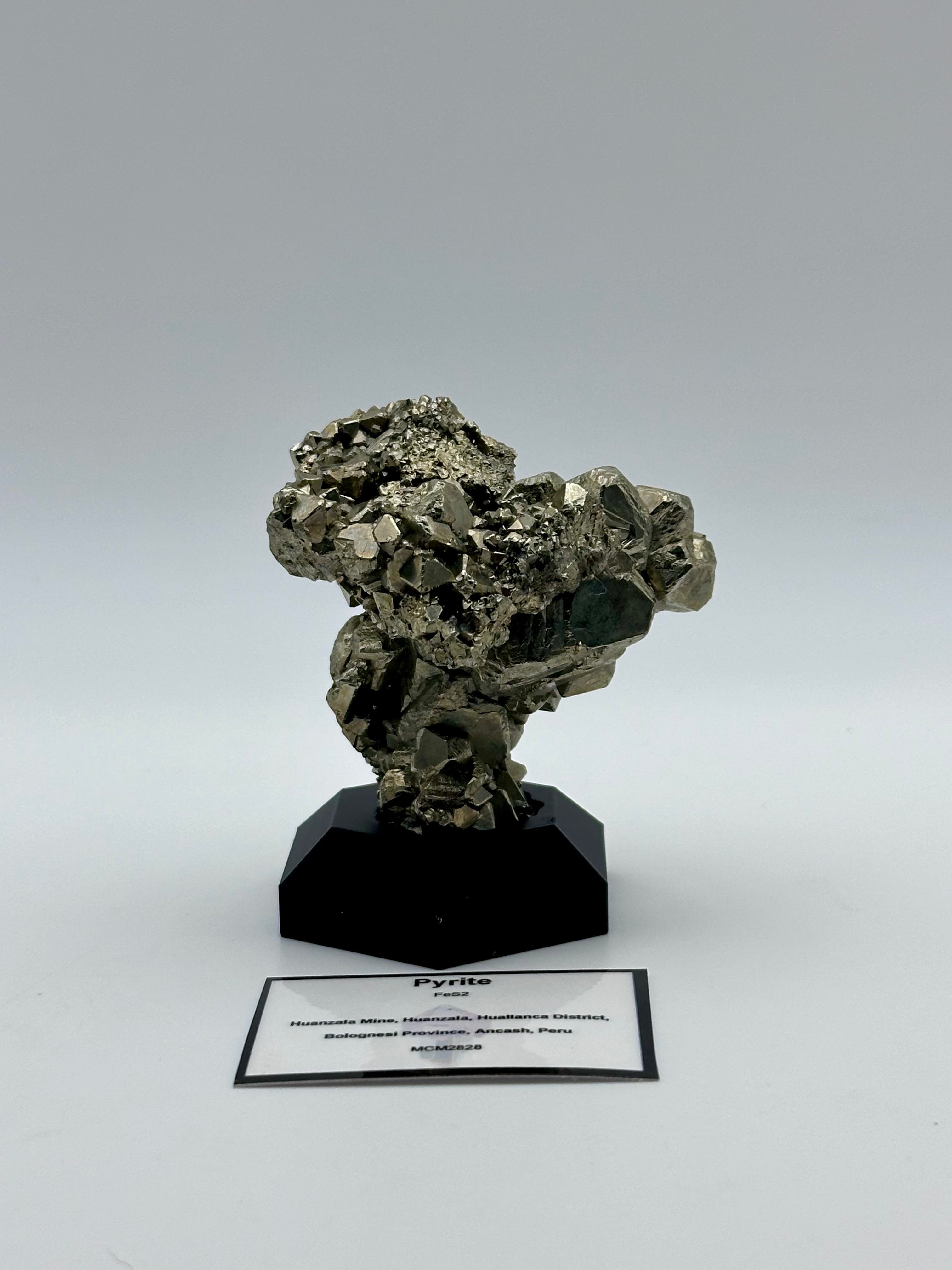 Pyrite Cluster - Huanzala Mine, Peru