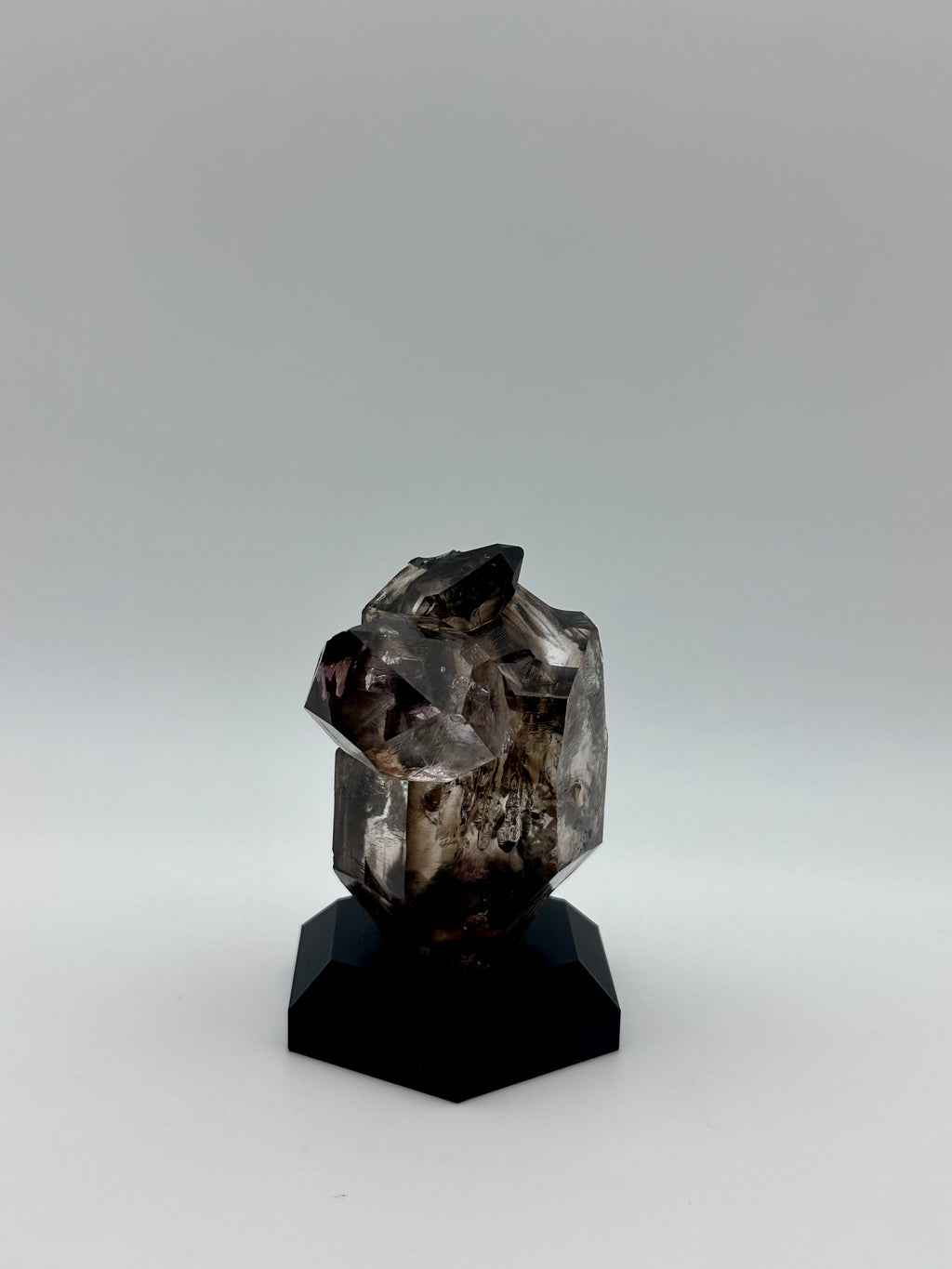 Smoky Quartz Enhydro – Custom HexBase