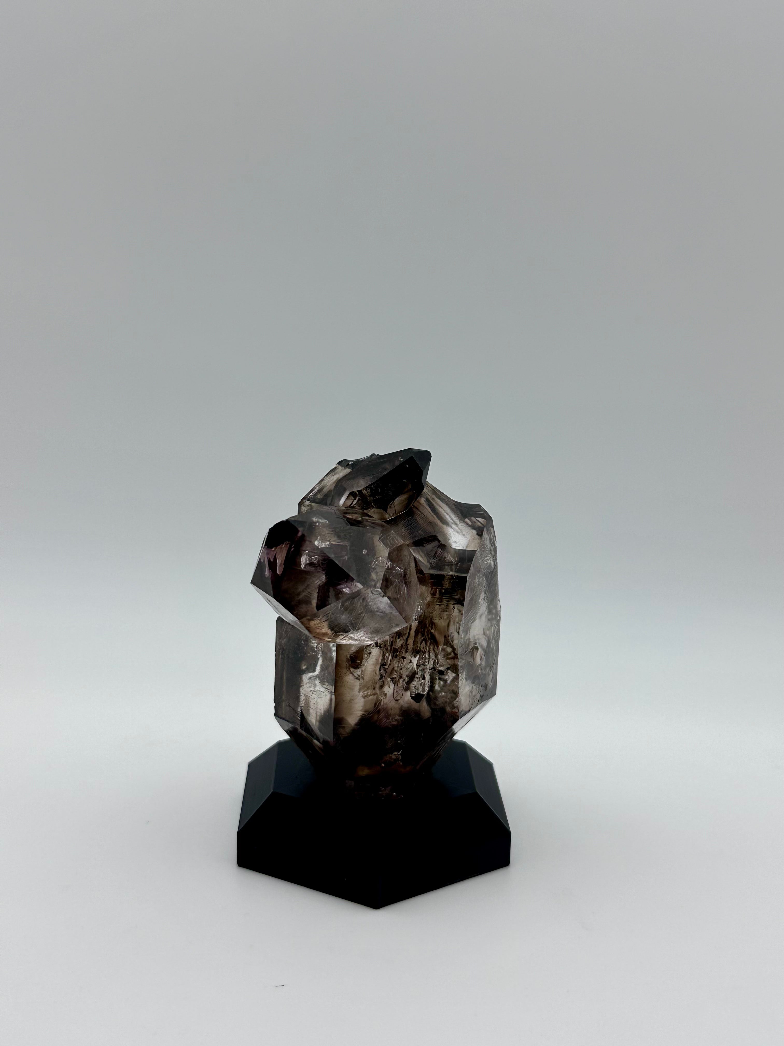 Smoky Quartz Enhydro – Custom HexBase