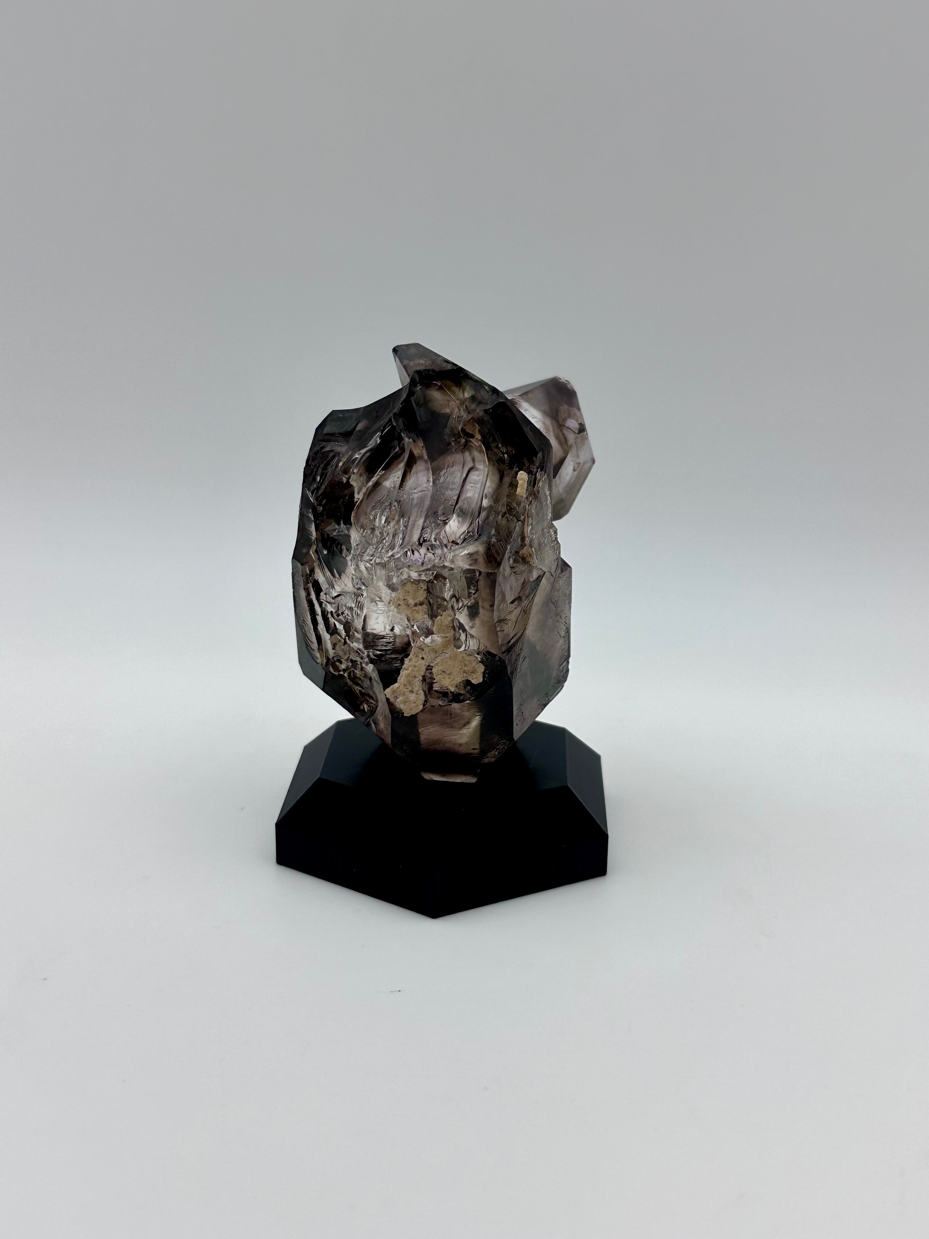 Smoky Quartz Enhydro – Custom HexBase