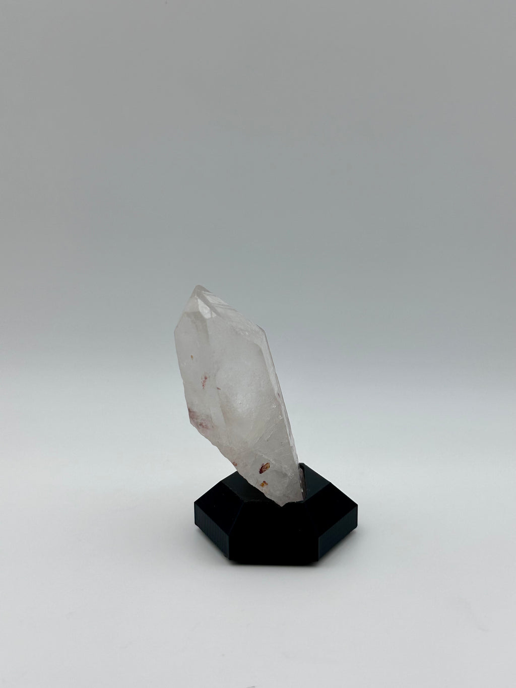 Clear Quartz with Iron Inclusions - Custom HexBase