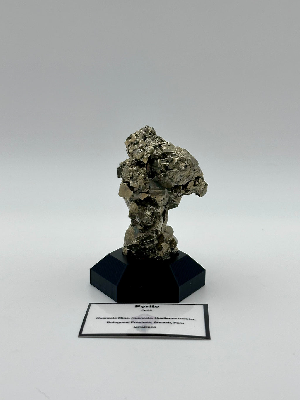 Pyrite Cluster - Huanzala Mine, Peru