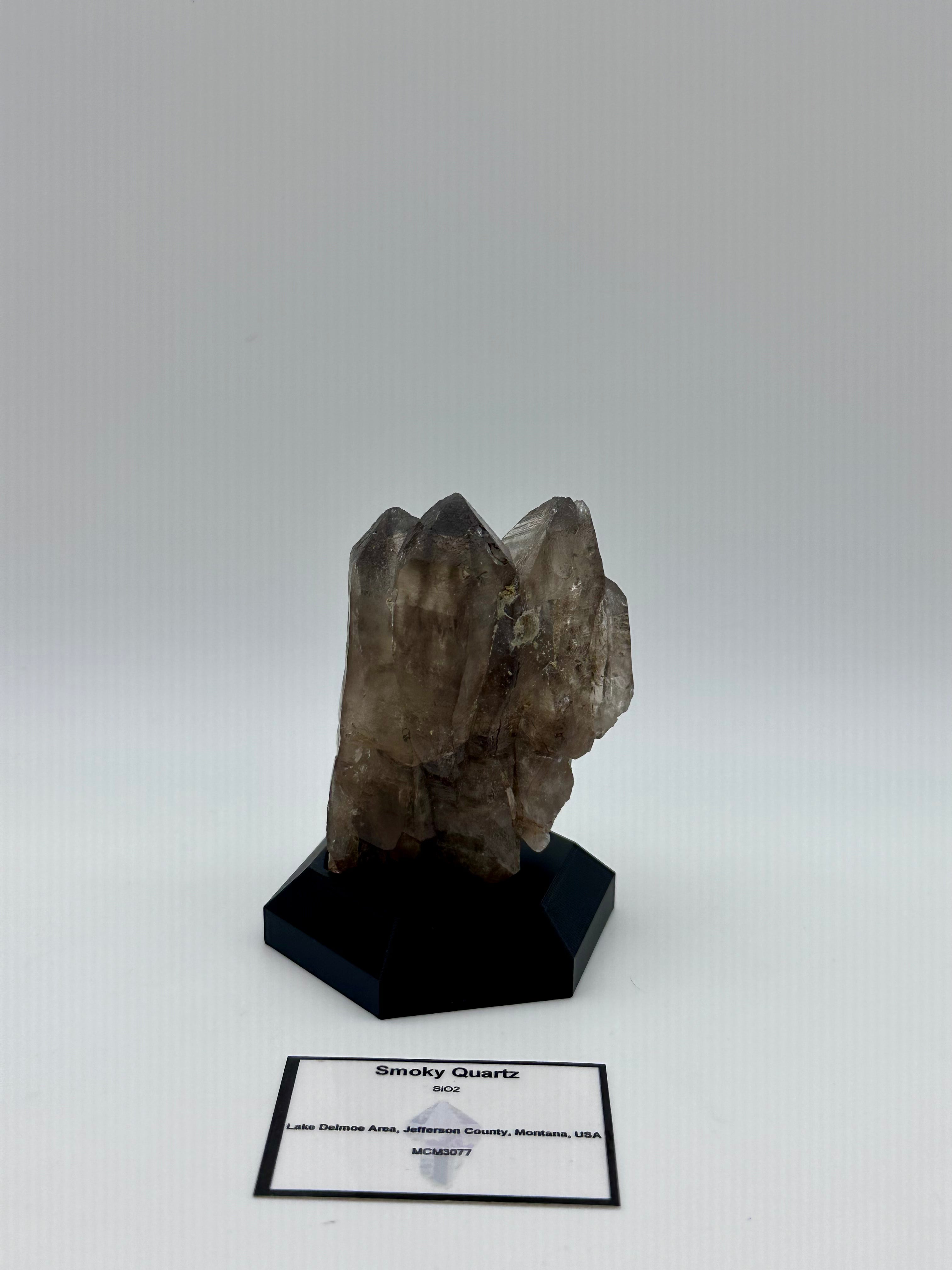 Smoky Quartz Cluster – Lake Delmoe, Montana, USA