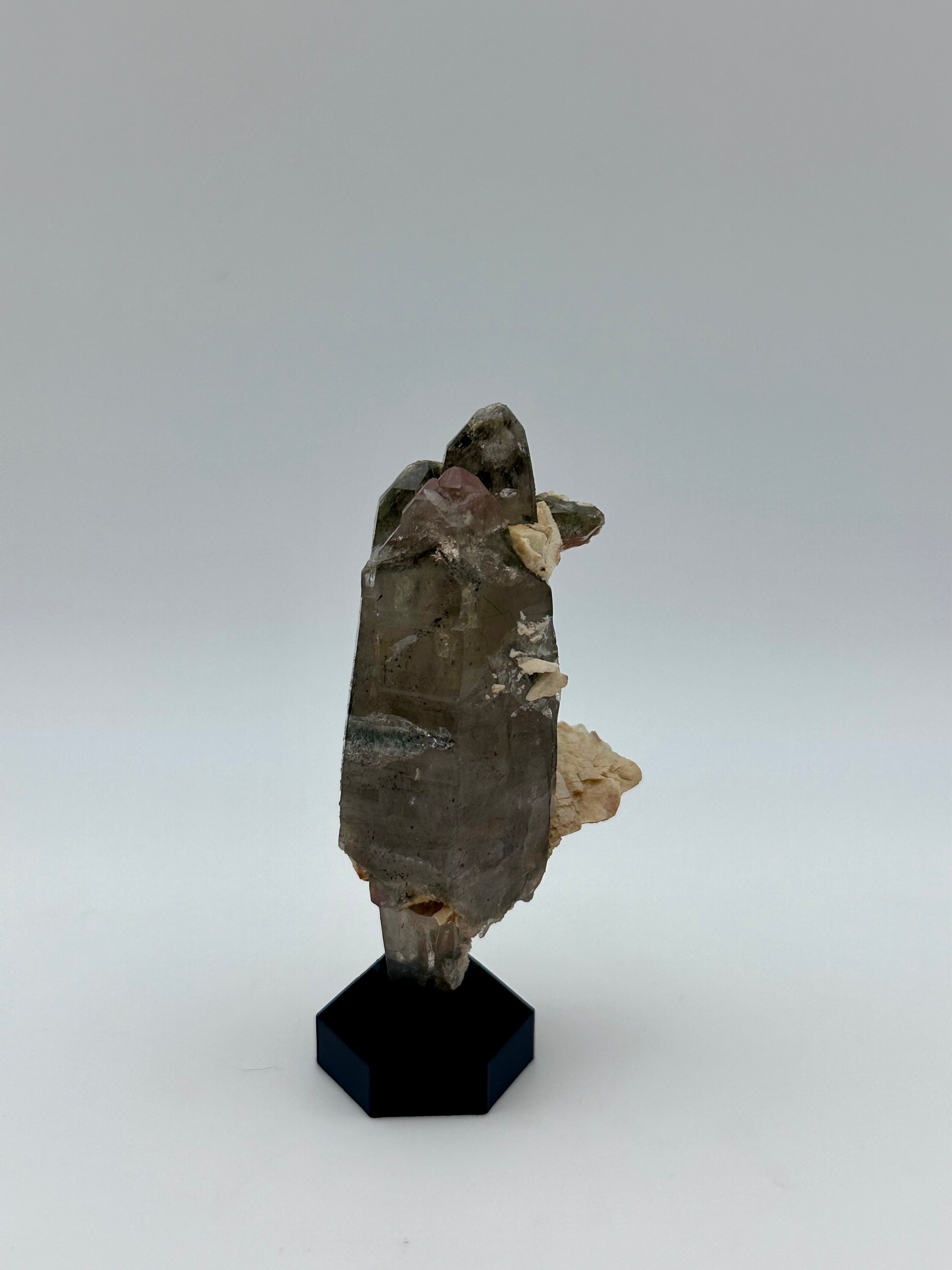 Smoky Quartz Crystal Cluster with Matrix