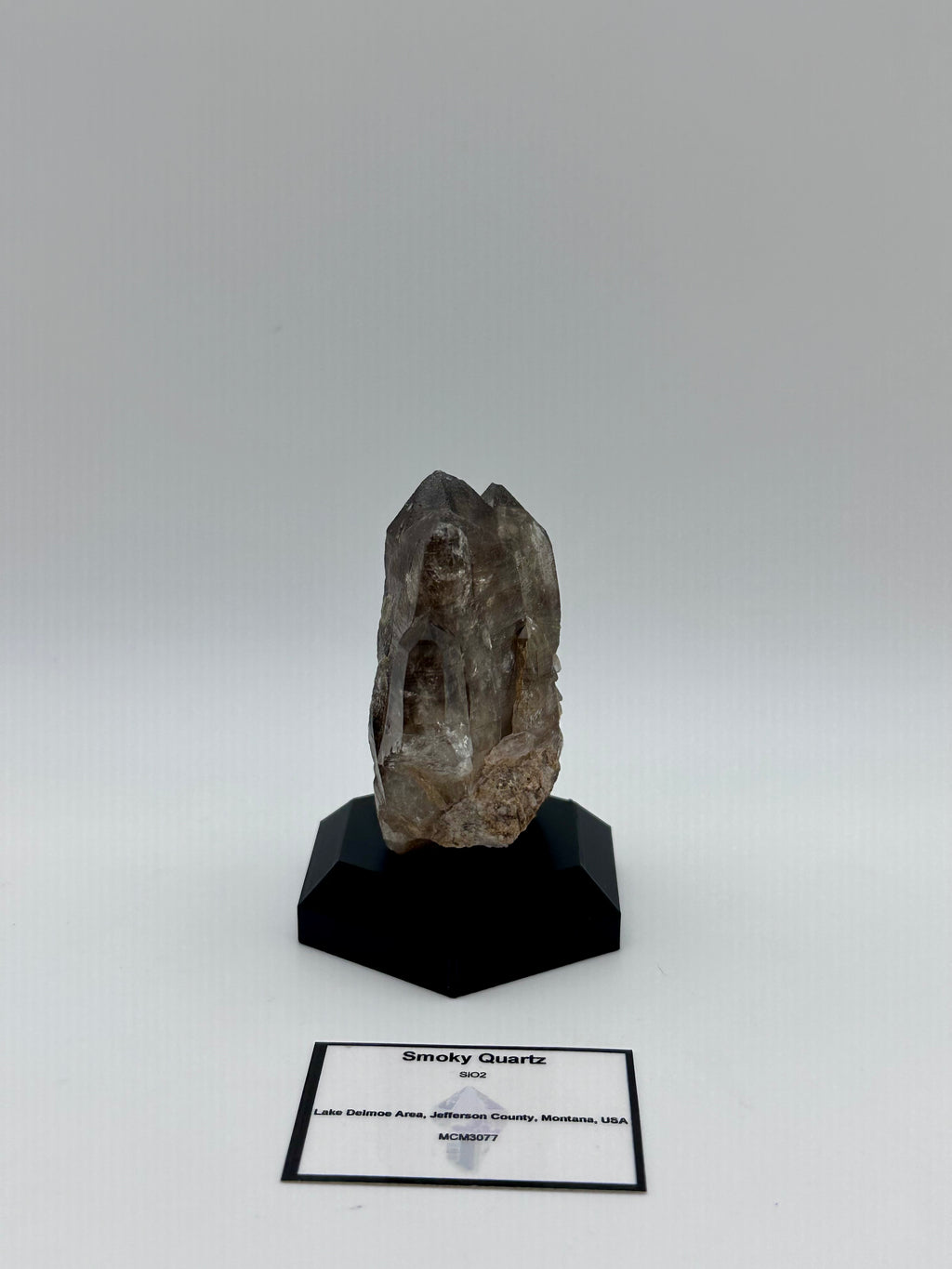 Smoky Quartz Cluster – Lake Delmoe, Montana, USA