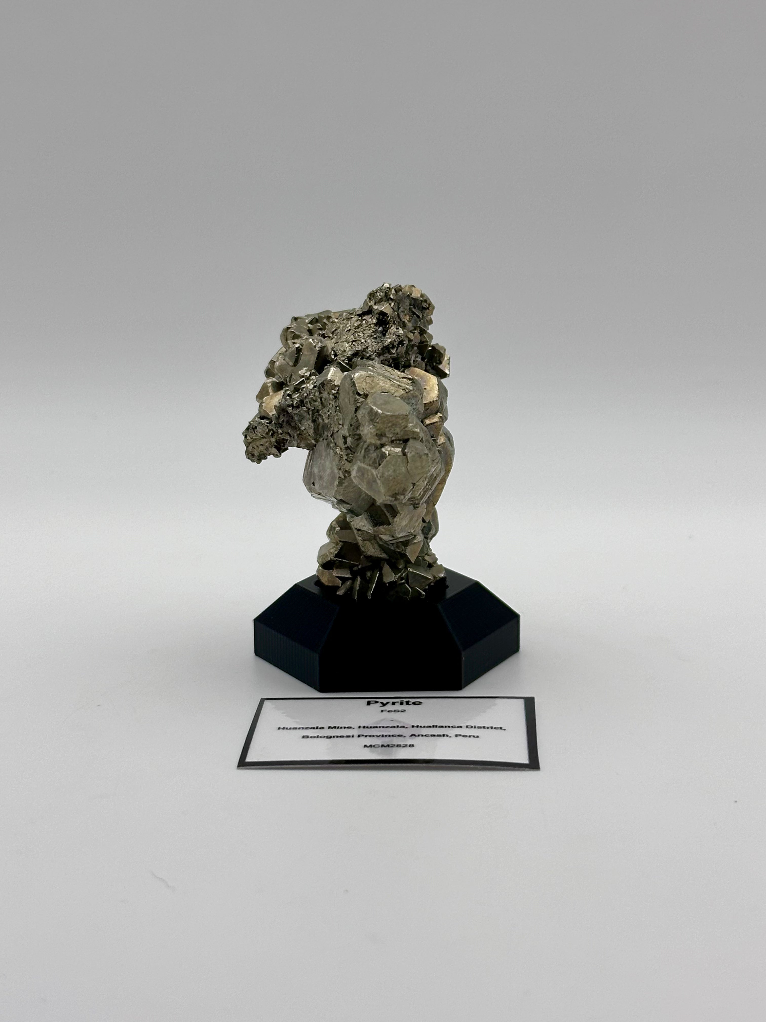 Pyrite Cluster - Huanzala Mine, Peru
