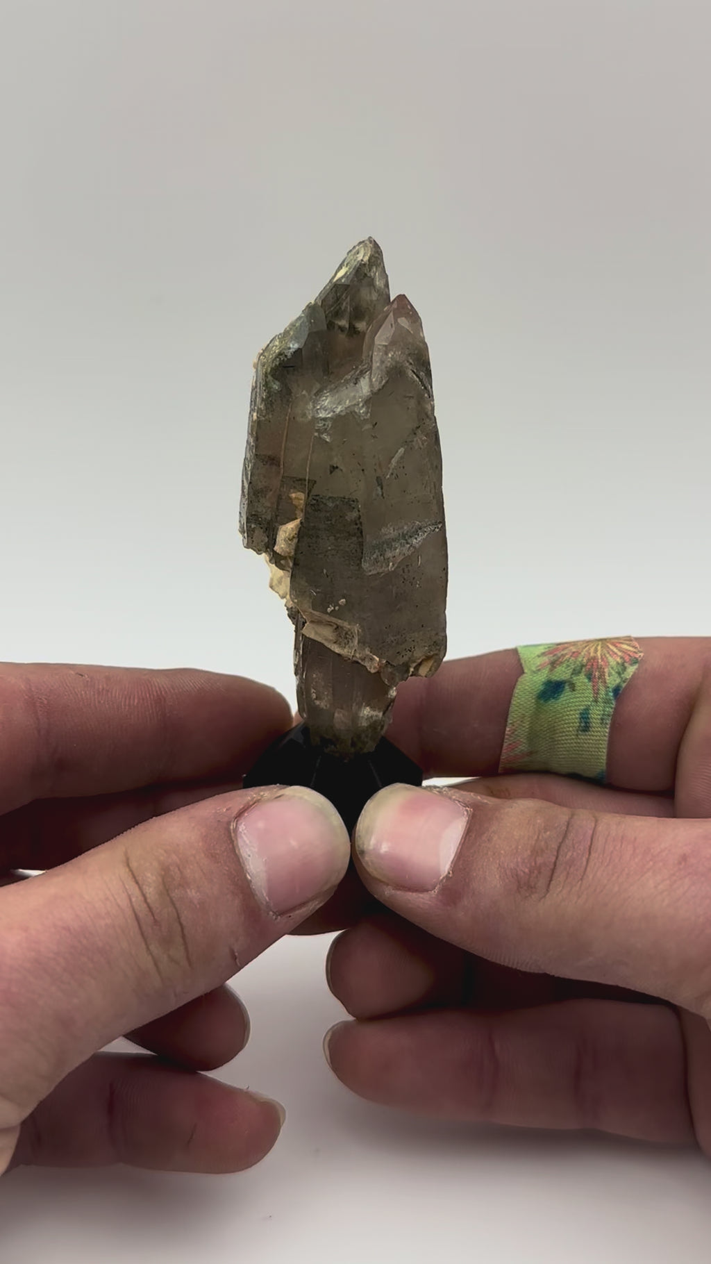 Smoky Quartz Crystal Cluster with Matrix